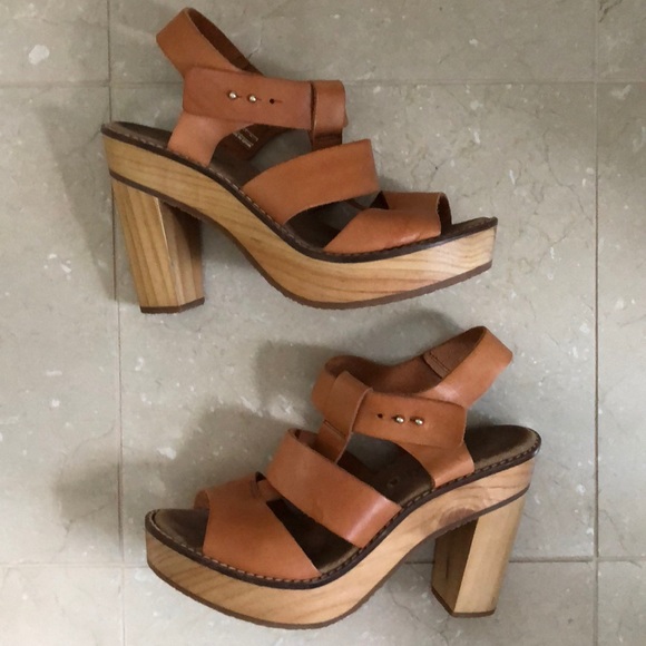 Free People Dule Platform Heel in Tan size 38/8 - Picture 5 of 7